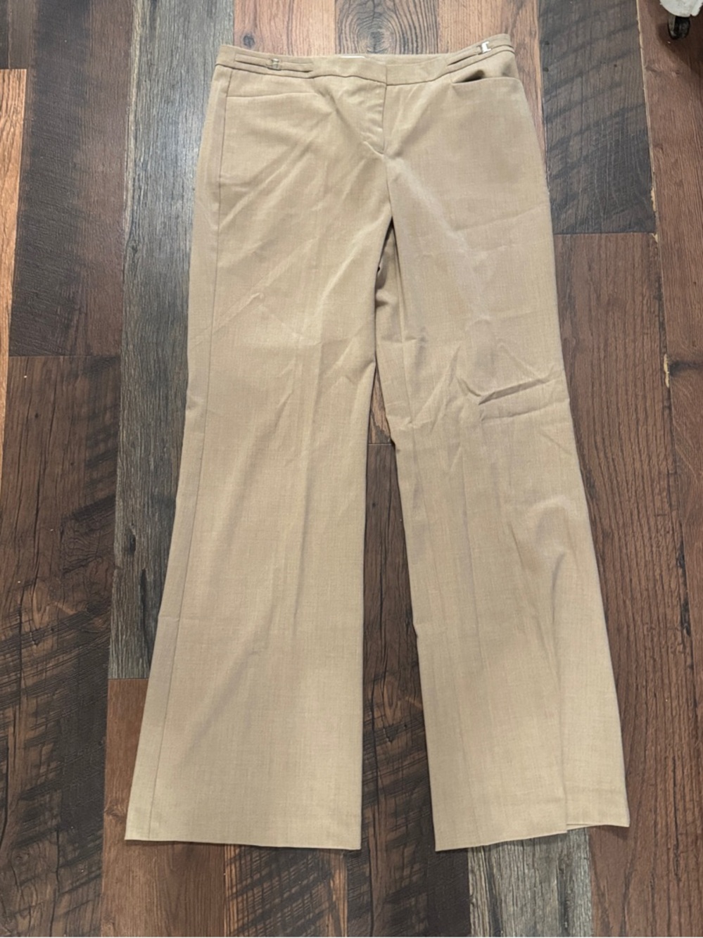 New York & Company Tan Stretch Wide-Leg Pants